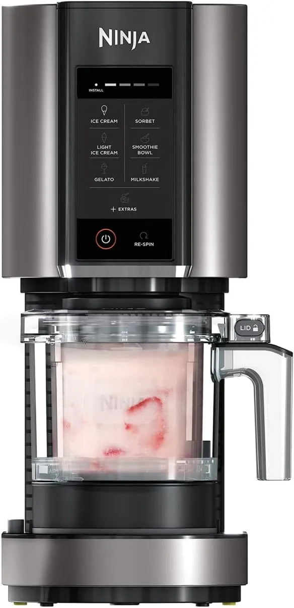 NINJA, NC302EU maszyna do kremu, 1.4 l, 7 programów, czarny, do robienia lodów