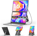 domyfan, Komputer 1200P Windows, Mac, PC, Xbox, PS5, 16, 1 cali, Full HD, Podwójny ekran z 360 ° Magnetyczne wsparcie, FHD, Przenośny ekran