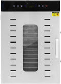 Fermoirper suszarka do żywności, Wentylator, 1350 W, 30 do 90°C, licznik, stal nierdzewna 304, 16 tac, 0, 5 do 24 h minutnik