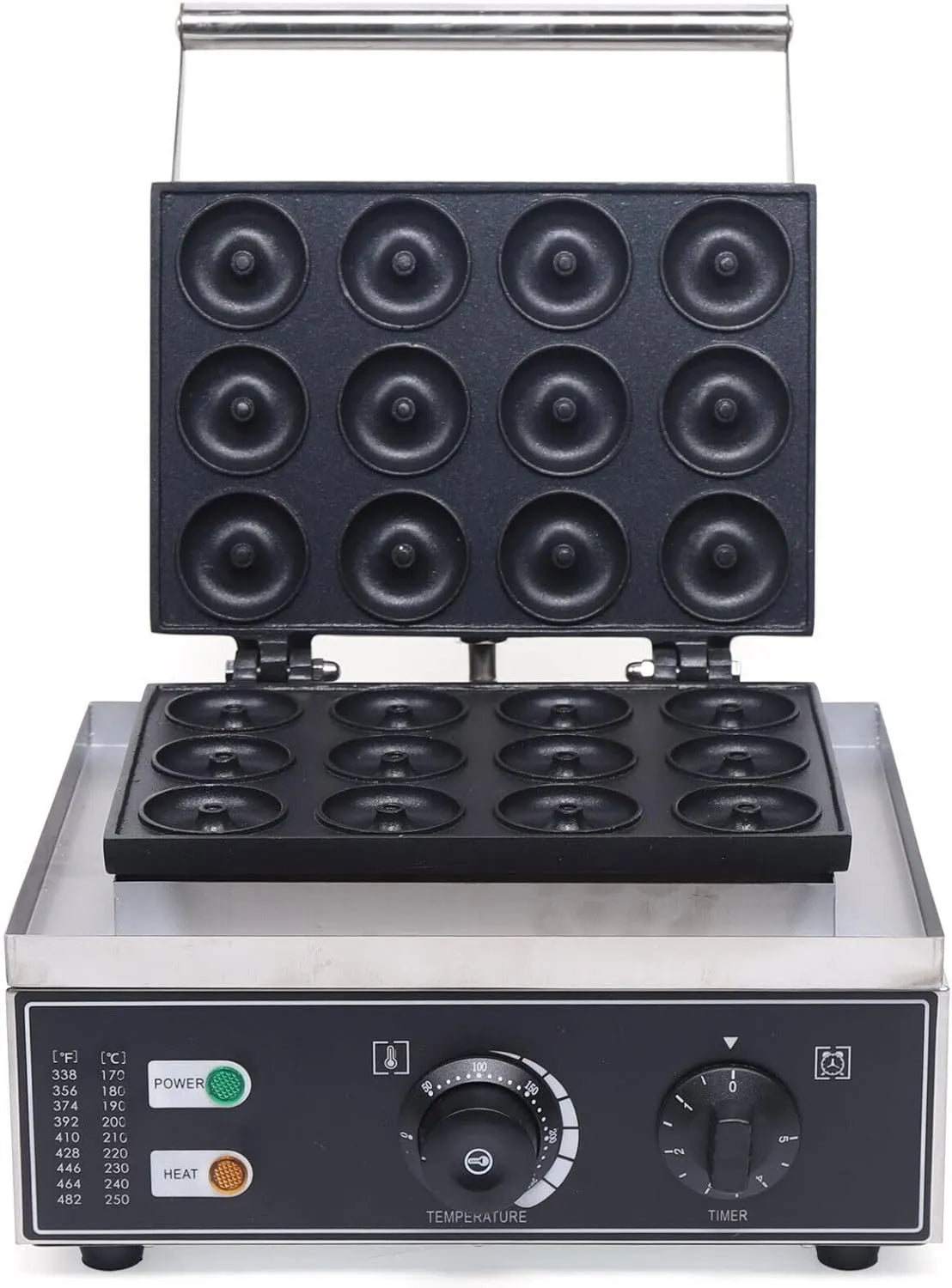 AUYART gofrownica / opiekacz, Naczynie kuchenne 12szt, 1500 W, profesjonalne, stal nierdzewna 12pcs