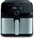 Moulinex frytkownica, 7,5 l, Easy Fry Mega, frytkownica powietrzna, bardzo duża pojemność 7,5 l, 8 zaprogramowanych programów, kompaktowy rozmiar