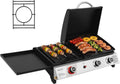 Royal Gourmet, Model 8.5 kW, 3 w 1 Plancha i kraty w szklarni w połączeniu z wielofunkcyjną pokrywą, 3 Palniki Grill Przenośny gaz, moc