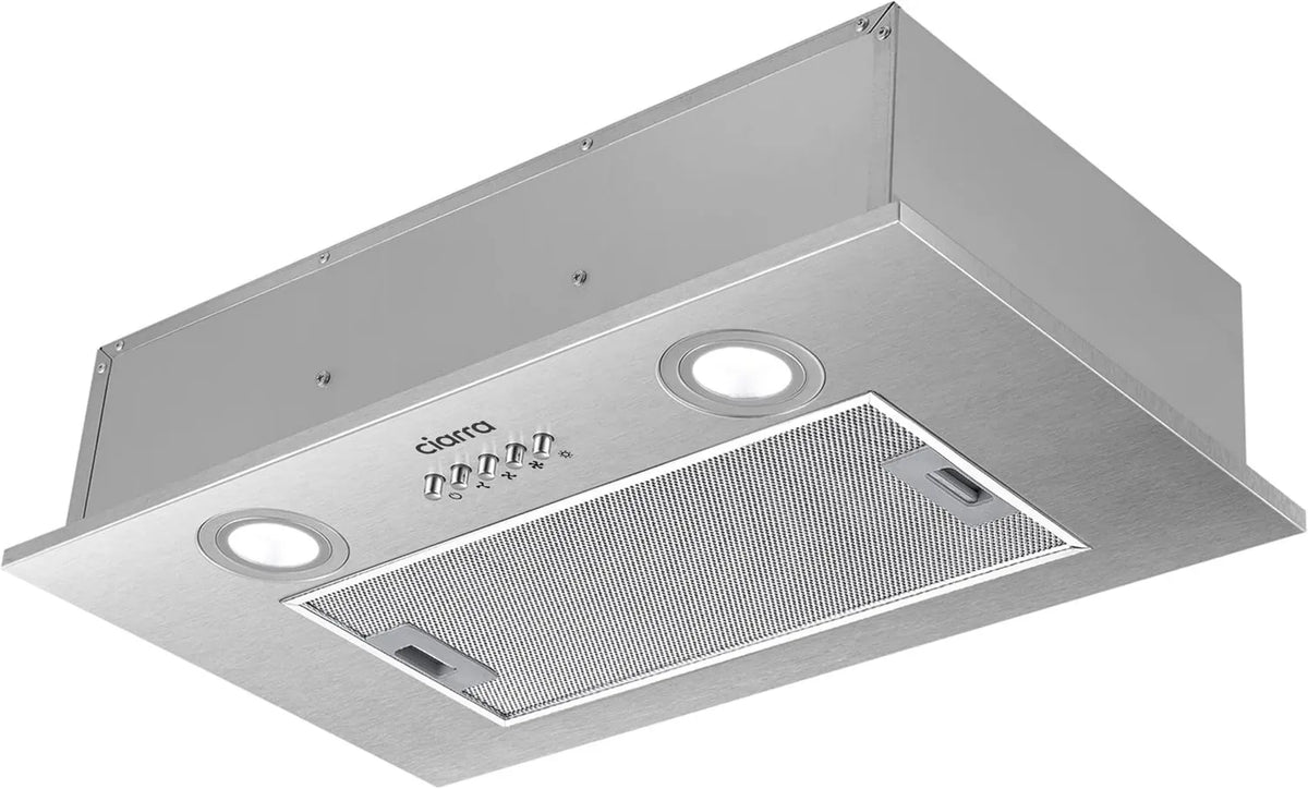 CIARRA okap kuchenny, CIRRA prędkości- CBCS5913A, 52 cm, 300 m3 / h, klasa energetyczna B, ewakuacja i recykling, 3 prędkości, do zabudowy Vitesses-CBCS5913A m3/h