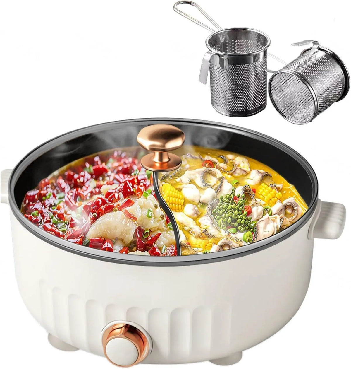 ARTSIM, Fondue, IP65, powłoka niekleista, biała, do związków rodzinnych