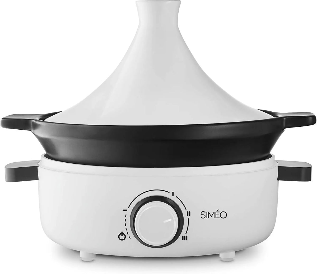 Simeo, Grill, 30, 5 x 25 x 26 cm, 1, 8 l, funkcja ogrzewania, biały, dla 4 osób