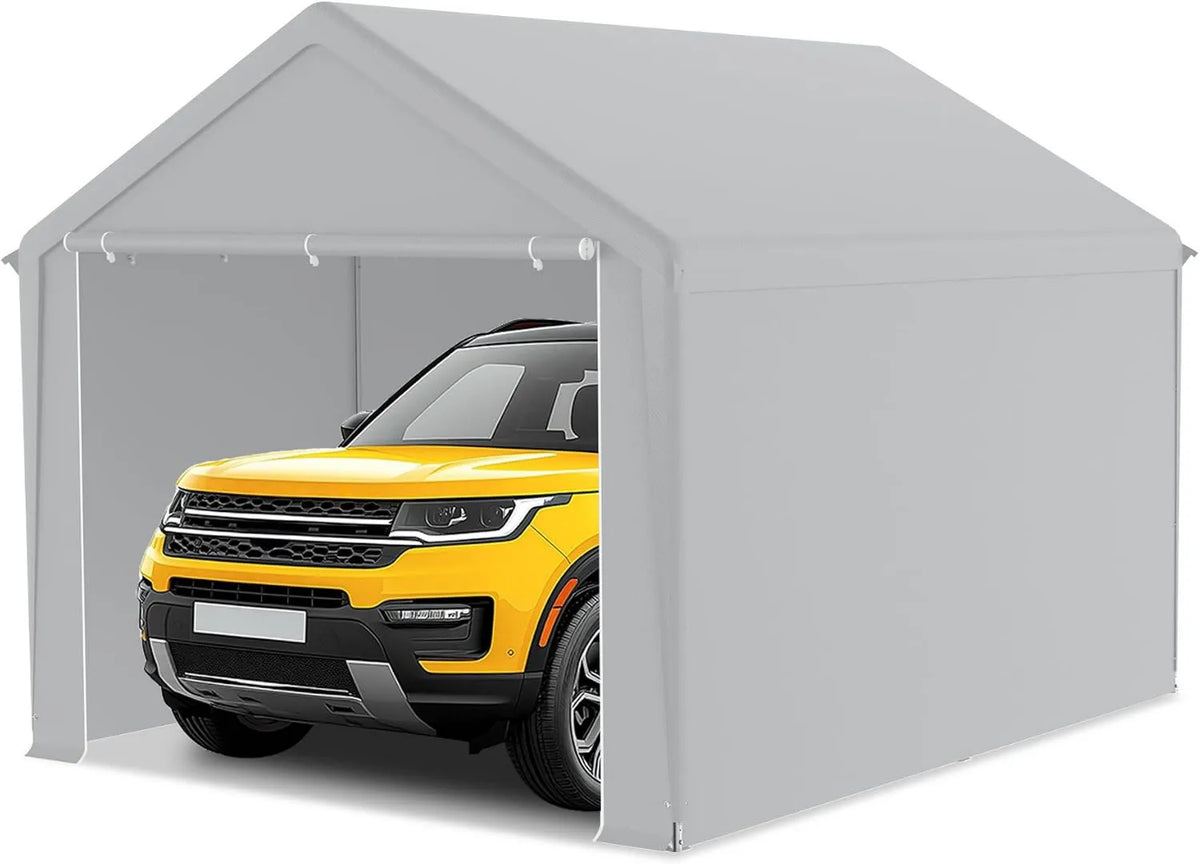 Domek ogrodowy, 3 x 4 m, 200 g, FIVMEN Garaż namiotowy, duży namiot garażowy, namiot magazynowy ze zdejmowanymi ściankami bocznymi, mobilny garaż