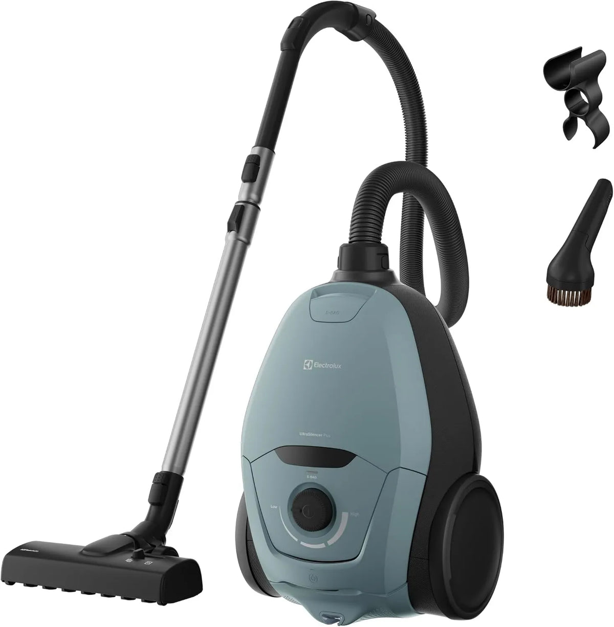 Electrolux EUSP-2MB4B odkurzacz, 64 DB, 3,5 l, filtr HEPA, Ultra Silencer Plus Odkurzacz z torbą, szczotka AllFloor Auto na wszystkie podłogi