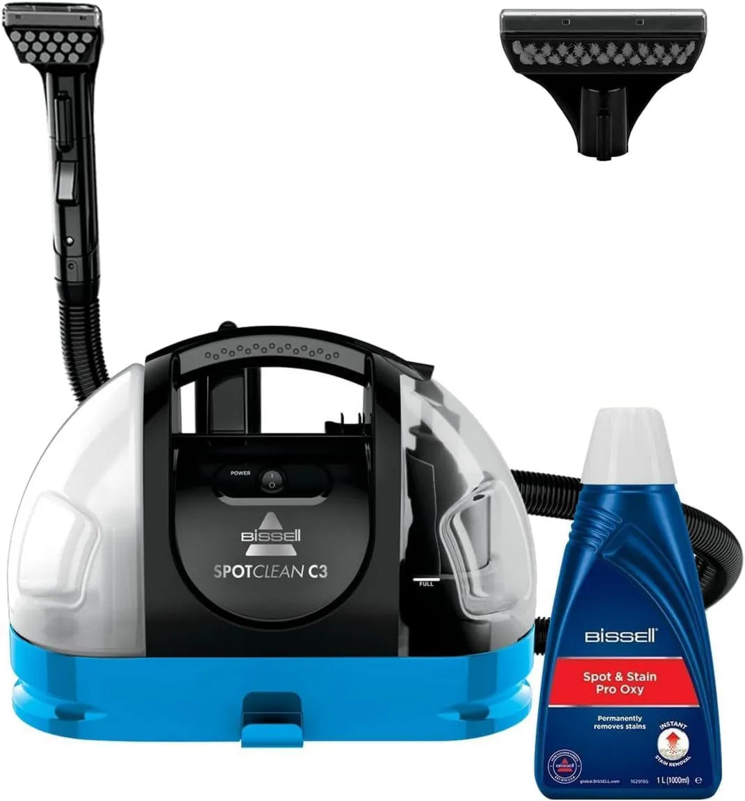 Bissell odkurzacz piorący, Odkurzacz, 340 W, 3619N, przenośny dywan czyszczący, SpotClean C3