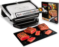 Tefal GC712D grill elektryczny, 2000 W, 30x20 cm, 6 programów, stal nierdzewna, funkcja grilla, Optigrill + Opiekacz elektryczny 2000 W