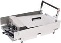 Salmeee grill elektryczny, płyta grzewcza, 2000 W, profesjonalny, 2 strefy temperaturowe, stal nierdzewna