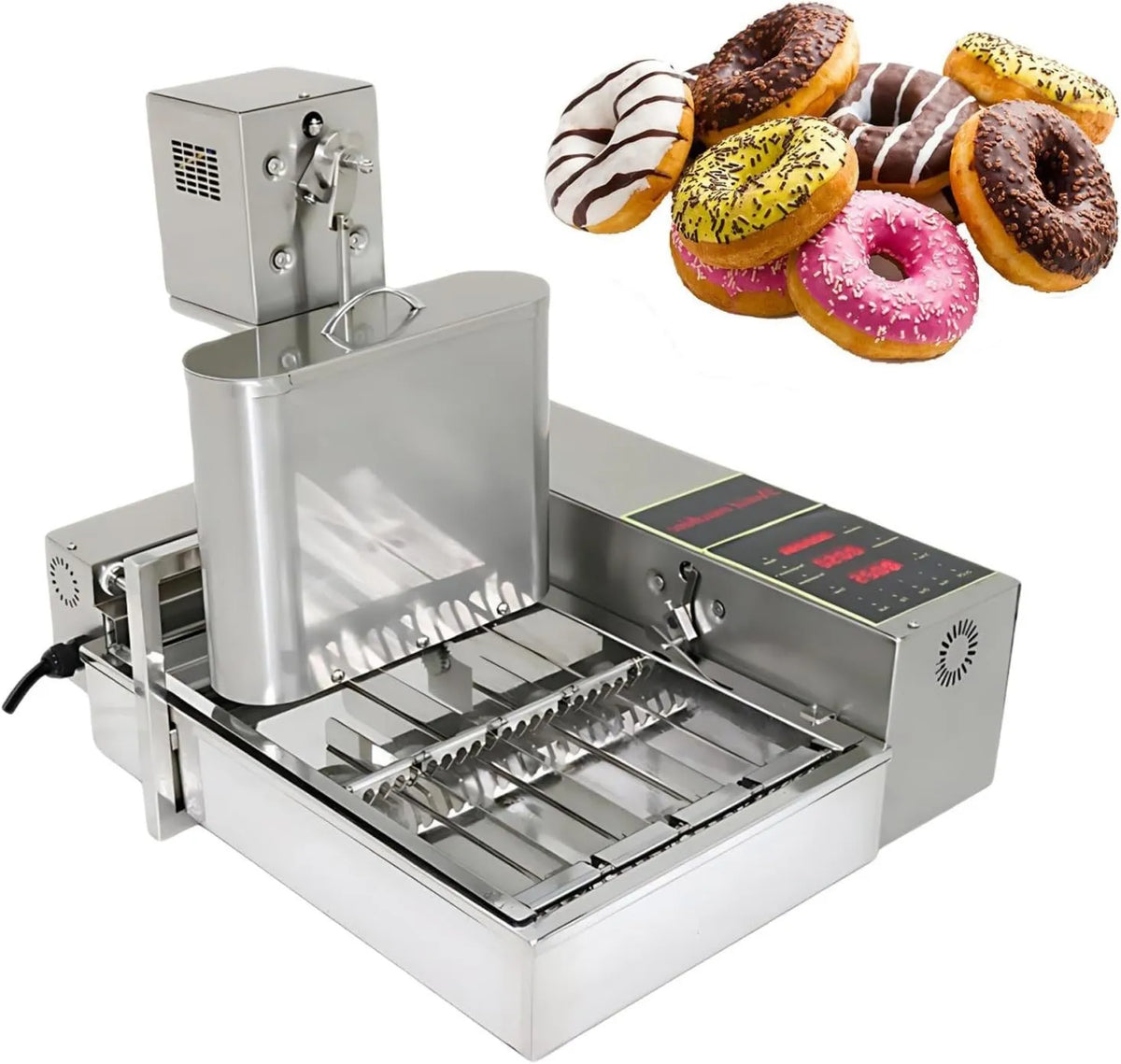 KAIKAFEI, Pączki, 2000 W, 110 V, przenośne, Automatyczne Formowanie i Friture Maszyna, 2000 W Szybka produkcja