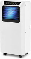 HUANQIN klimatyzator przenośny, 2- in-1, 49 dB, ciche, mobilny klimatyzator 9000 BTU z 2 -in-1 osuszacz, Prosta instalacja bez wiercenia lub modyfikacji 2-en-1