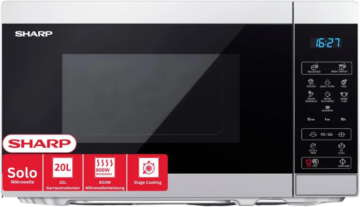 Sharp, YC- MS02ES Kuchenka mikrofalowa, 20 l, mikrofalówka YC-MS02ES
