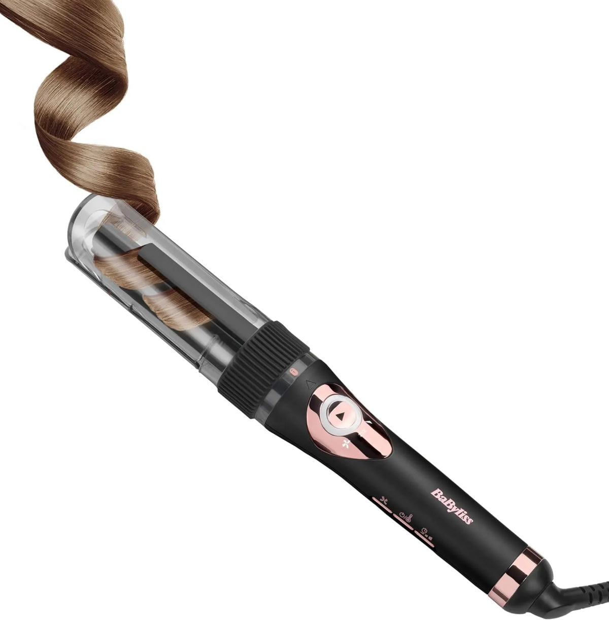 BaByliss, C1031E Złoto czarne i różowe, Szybkie i bezproblemowe klamry, do Automatyczne Curl Secret Lite Buckler, 5 ustawień temperatury do 210 °