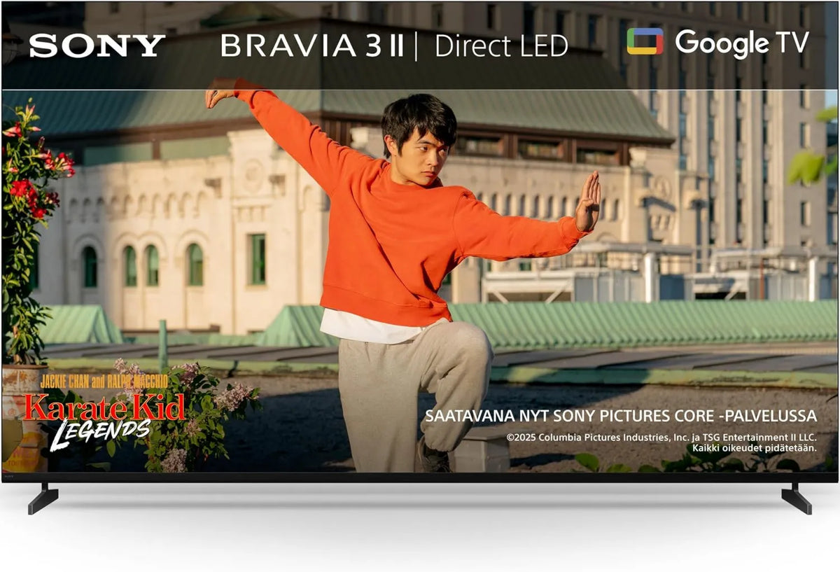 Sony, Google Smart TV, 43 cali, TV, Apple AirPlay 2, Dolby Vision, Atmos, Menu Game 2, Deska rozdzielcza Eco 2, 2025, IMAX wzmocniony, BRAVIA 3 II