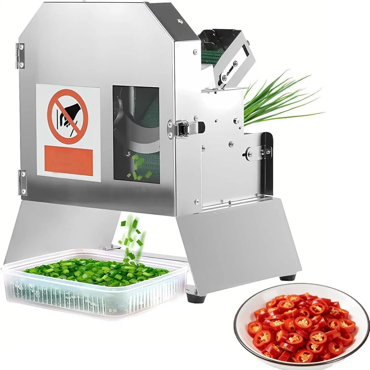 DUXMM, robot, krajalnica do jedzenia, 100 kg / min, profesjonalny, zielony, na cebulę