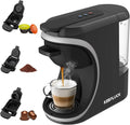 KEEPLUCK, Ekspres do kawy Nespresso ST- 551, 600 ml, duży zbiornik, dla Nespresso Original / for Dolce Gusto / mielona kawa ST-551