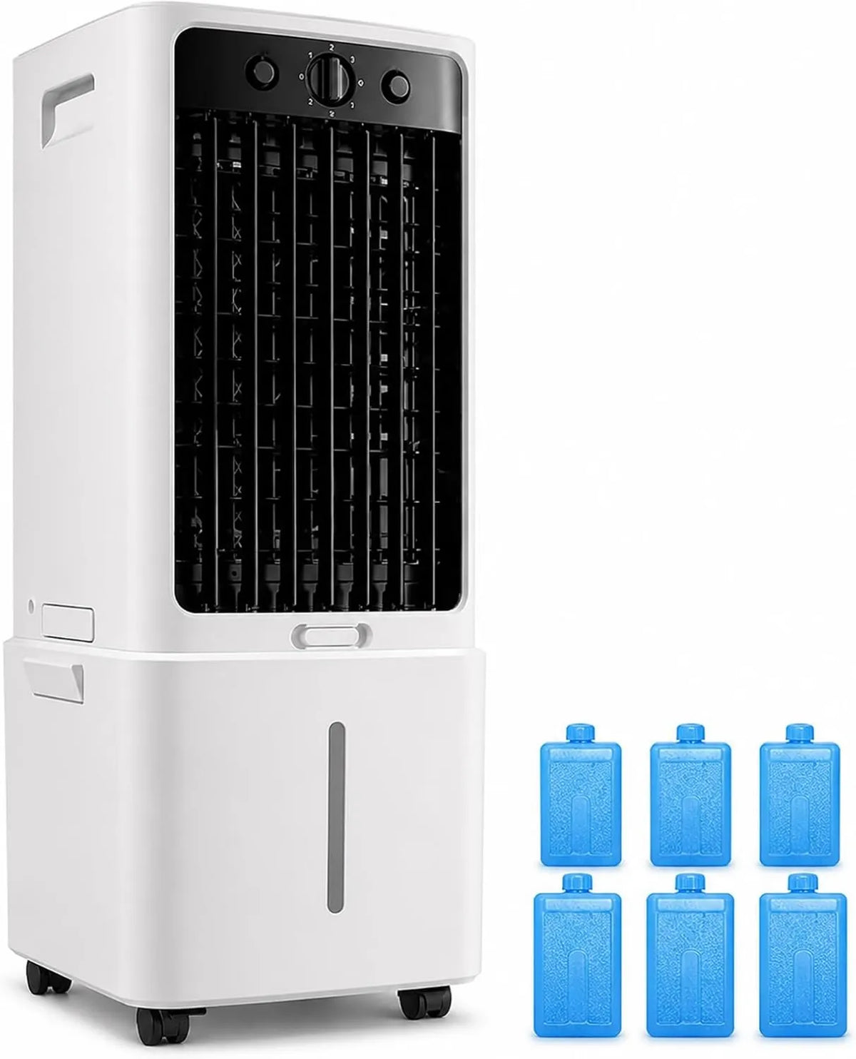 ZDMZR, Klimatyzator, 3 Prędkość, Duży zbiornik, Usuwalny, 6 Kryształy lodowe do pokoju