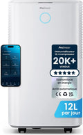 Pro Breeze osuszacz powietrza, Denawilżecz 12 l / dzień, 2 l, duży zbiornik, sterowanie aplikacją 12 l/Jour