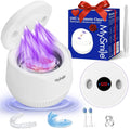 MySmile, MS100 UV- C lampy germicydowe, Czyściciel, przenośny, ultradźwiękowy zbiornik czyszczący, 200 ml, zegar, 2 tryby, do protez dentystycznych