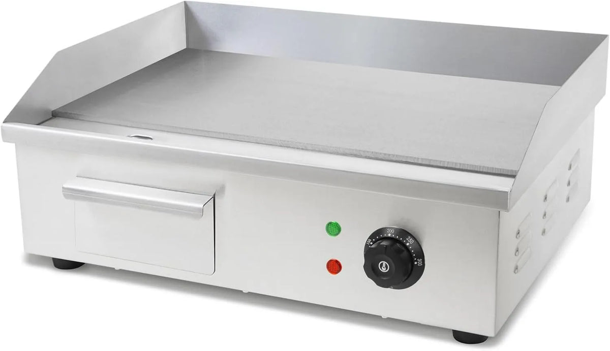 vertes, Plancha, 55x35 cm, 3000 W, 50 do 300°C, grill, termostat, profesjonalny, stal nierdzewna, funkcja grzewcza