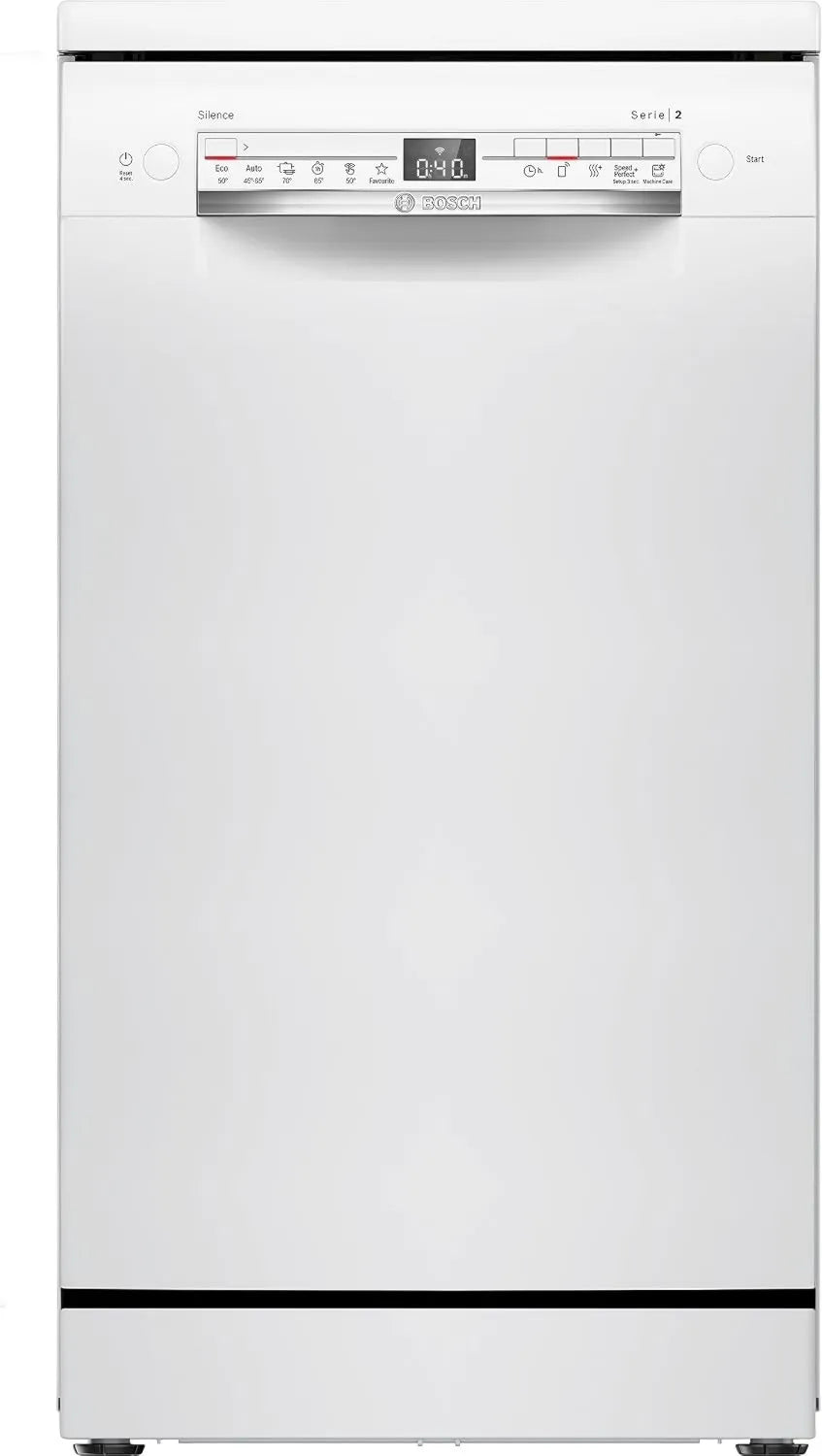 Bosch, SER2 SPS2HKW58E Zmywarka, zmywarka do naczyń 45 cm stojąca na stojąco - SER2 - klasa energetyczna E - wskaźnik Re, cienki format