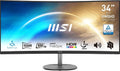 MSI monitor komputerowy, Dalle VA 3440x1440, Pro MP341CQ Zakrzywiony profesjonalny ekran 34 'UWQHD, 100 Hz, 1ms MP341CQ 1500R, DisplayPort, Curvature 1500R, VESA kompatybilny