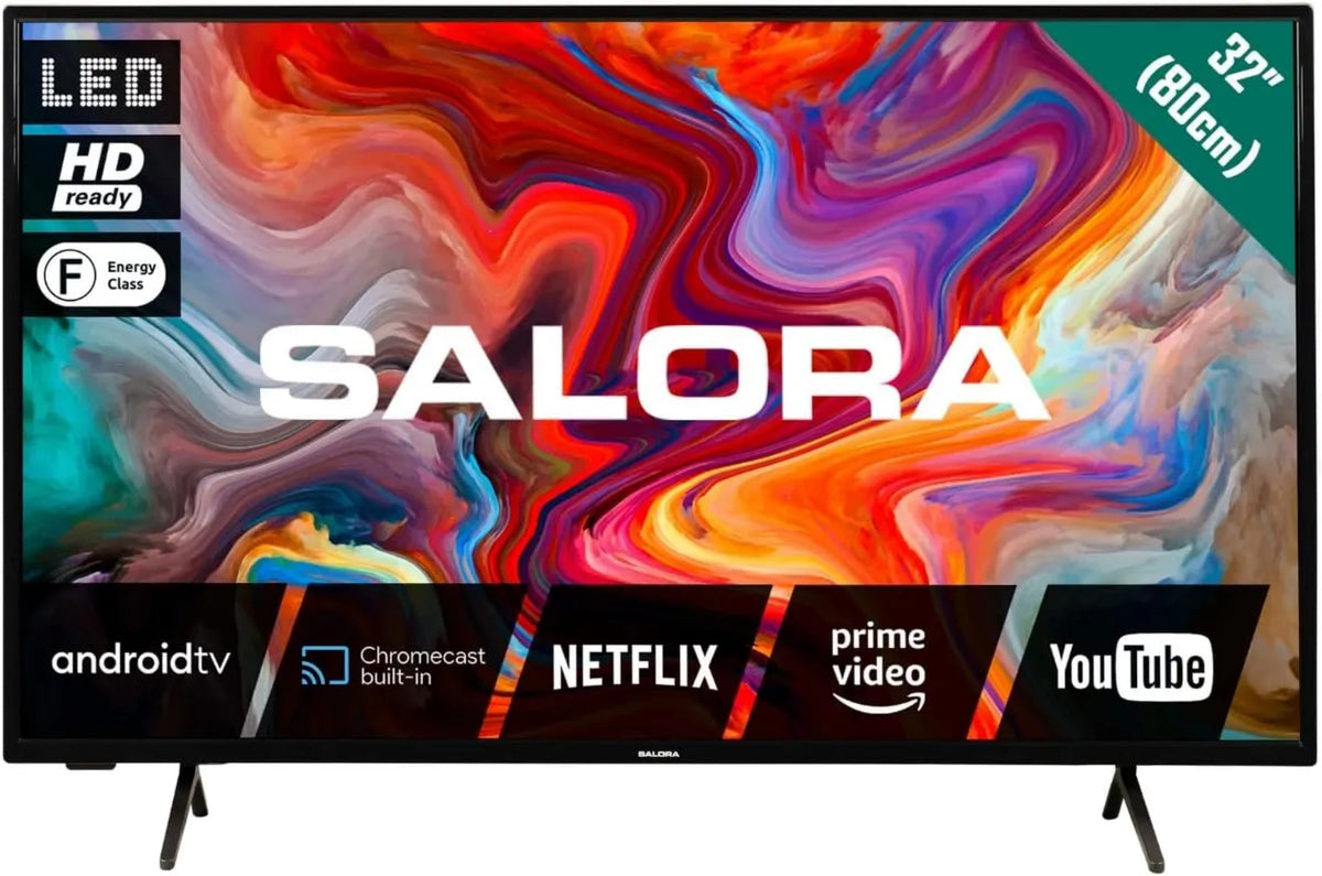 SALORA telewizor, 24 calowy HD, Televisor Intelligente z 24 Pulgadas HD Con Android, Smart24TV