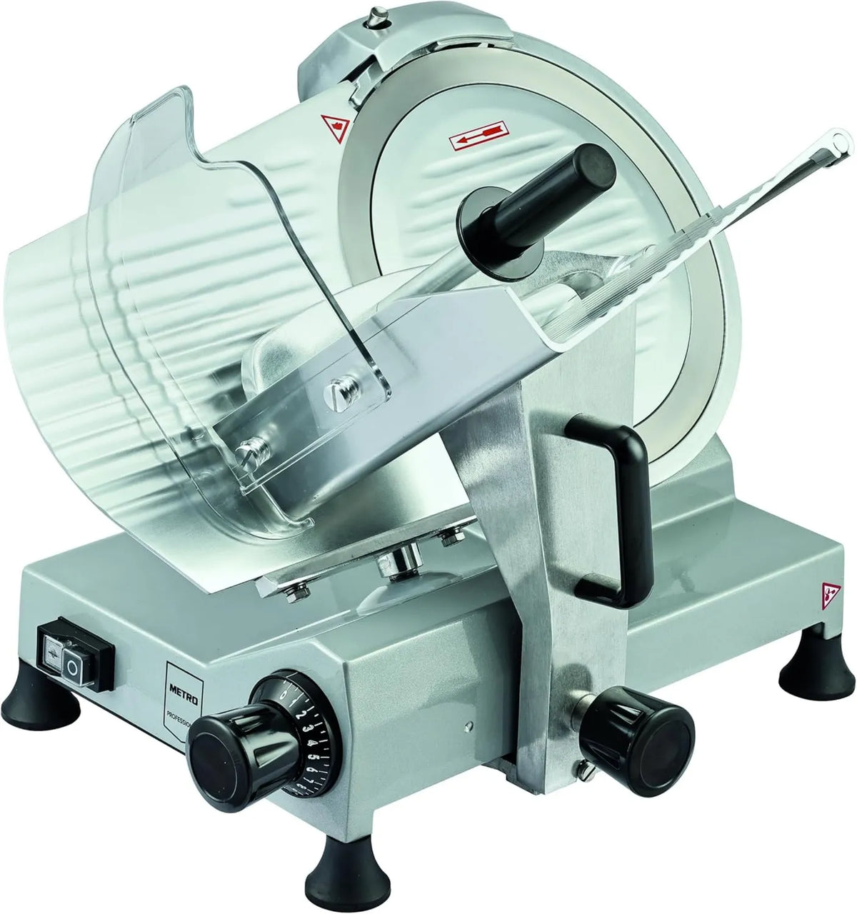 METRO Professional krajalnica, METRO profesjonalny GFS3030 SS420 Zintegrowana Drum, Aluminium-Magnezu Case, GFS3030 Profesjonalny 30 cm, SS420 Ostrze ze stali nierdzewnej, Grubość 0 do 15 mm