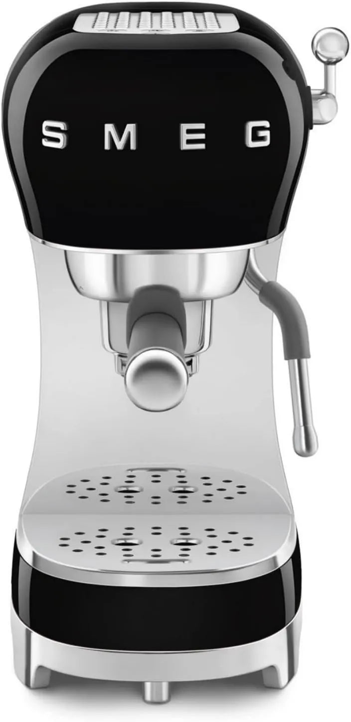 Smeg, ECF02BLEU ekspres do kawy, Filtr, Elektryczna ekspres do kawy, 1 l, 1350 W, 4 programów, Duży zbiornik, Para, Wymienne, Czarny