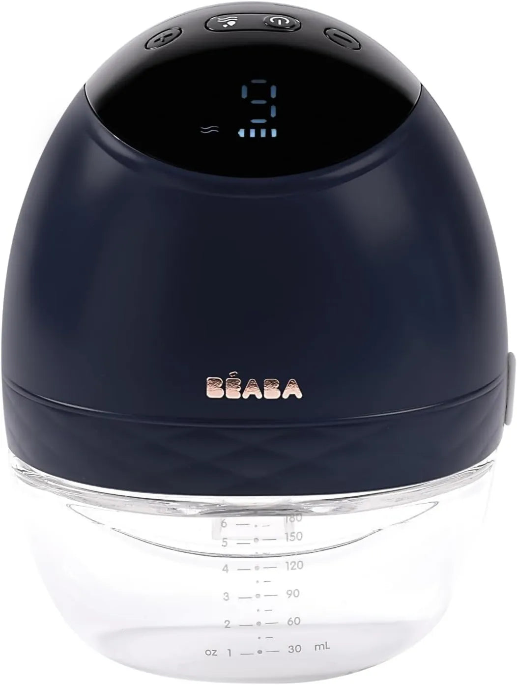 Béaba, Pompa do mleka, pompa do karmienia piersią, zegar, USB, cichy, niebieski, duża pojemność 180 ml, 3 tryby, 0 fale, 9 poziomów, 6 sesji, BEABA 180 mL