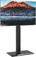 FITUEYES, Szafka TV, 80 cali, 800 x 400 mm, Max doładowanie 50 KG, TV stopa 8 Wysokość ustawienia, 70 ° obrotowe, VESA Max 800 × 400 mm, TV stojak na piechotę