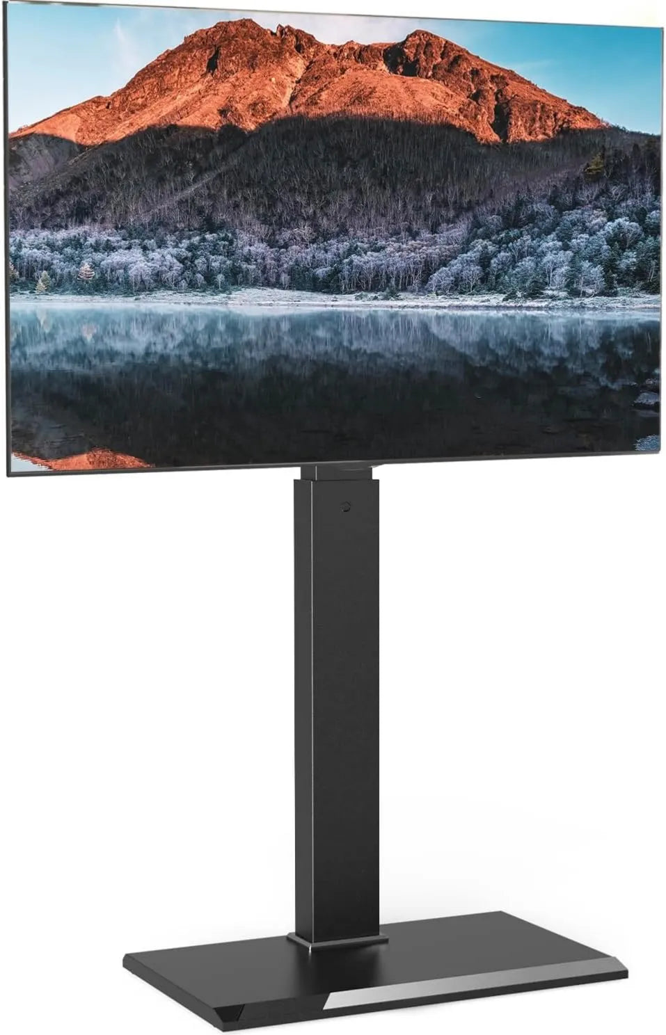 FITUEYES, Szafka TV, 80 cali, 800 x 400 mm, Max doładowanie 50 KG, TV stopa 8 Wysokość ustawienia, 70 ° obrotowe, VESA Max 800 × 400 mm, TV stojak na piechotę